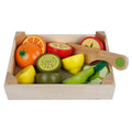 Caja de Frutas para Cortar Juguete de Madera