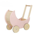 Coche para Muñecas Andador Juguete de Madera Rosa