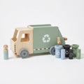 Camión de Reciclaje de Juguete de Madera Didáctico