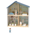 Casa de Muñecas de Madera de Dos Pisos con Muebles
