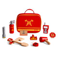 Maletin de Bombero y Herramientas Juego de Roles Madera
