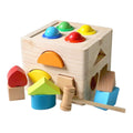Cubo Didáctico Multi encaje para Martillar Juguete de Madera
