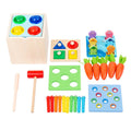 Cubo Actividades de Madera 5en1 Juguete Montessori Didáctico