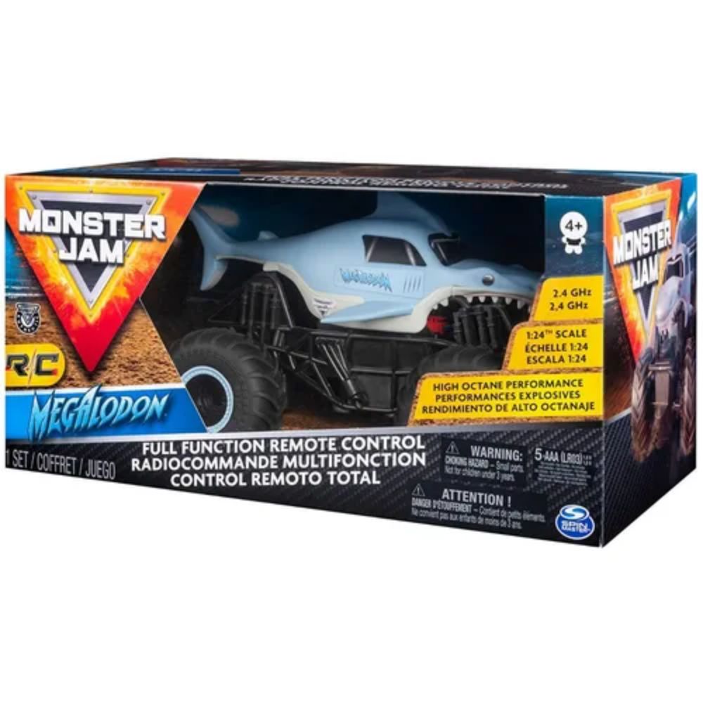 Auto Monster Jam Megalodon a Escala 1:24 con Control - Otuti