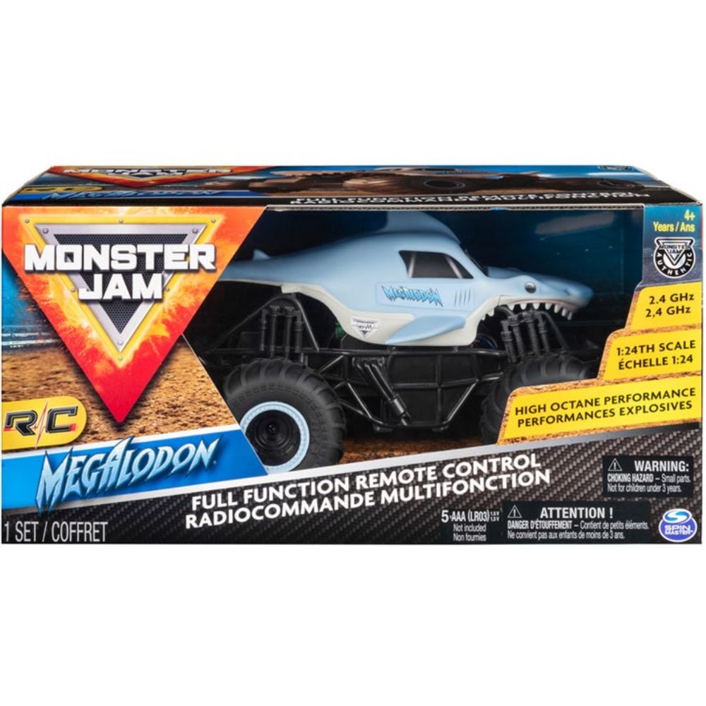 Auto Monster Jam Megalodon a Escala 1:24 con Control - Otuti