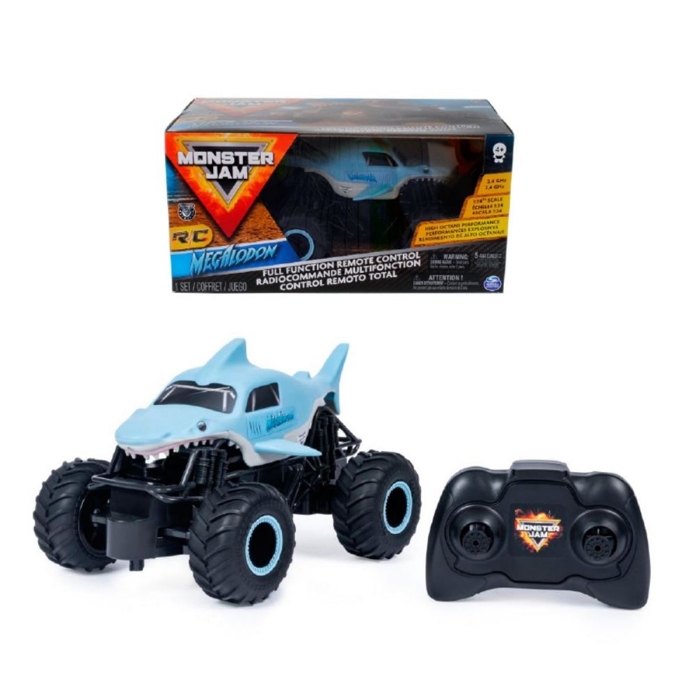 Auto Monster Jam Megalodon a Escala 1:24 con Control - Otuti